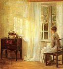 Waiting By The Window by Carl Vilhelm Holsoe